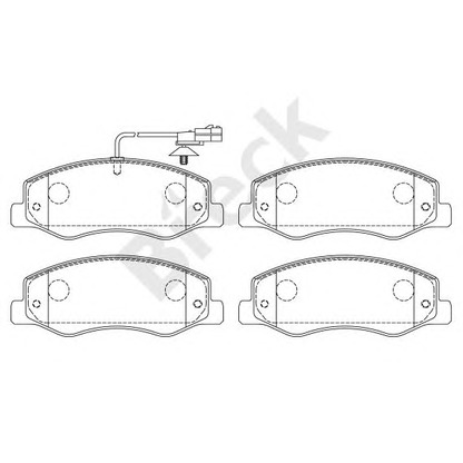 Photo Brake Pad Set, disc brake BRECK 251720070310