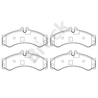 Photo Brake Pad Set, disc brake BRECK 291530070300