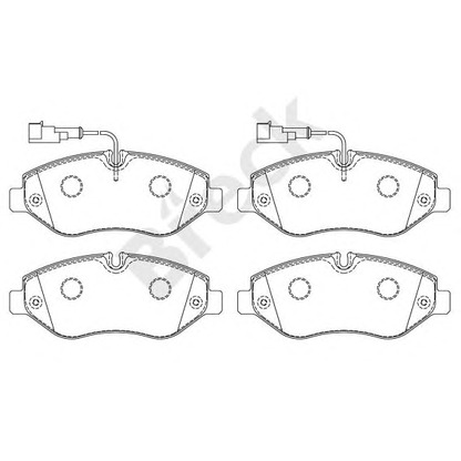 Photo Brake Pad Set, disc brake BRECK 292290070310