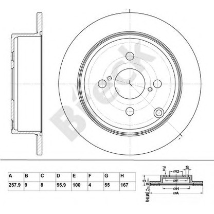 Photo Brake Disc BRECK BR026SA100