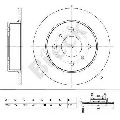 Фото Тормозной диск BRECK BR342VA100