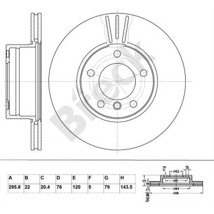 Photo Brake Disc BRECK BR375VA100