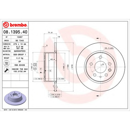 Photo Brake Disc AP 10287