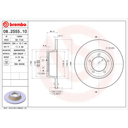 Photo Brake Disc AP 14054