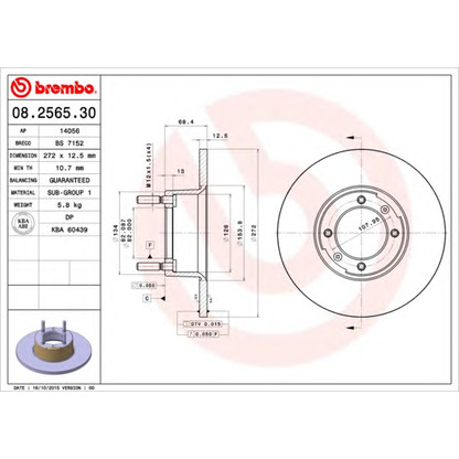 Photo Brake Disc AP 14056