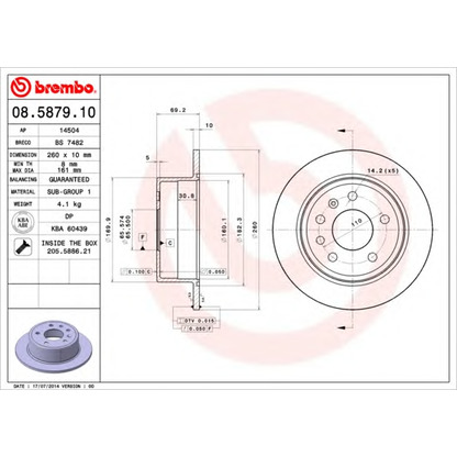 Photo Brake Disc AP 14504