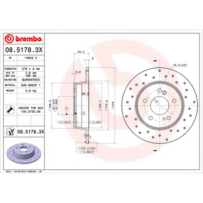 Photo Brake Disc AP 14845X