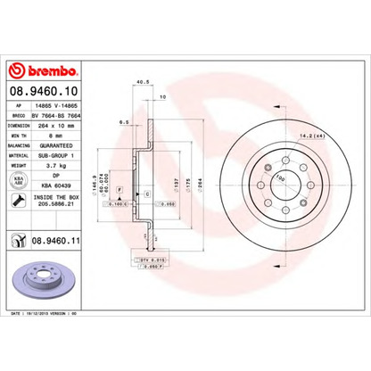 Photo Brake Disc AP 14865V