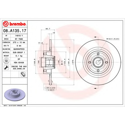 Photo Brake Disc AP 14918Y