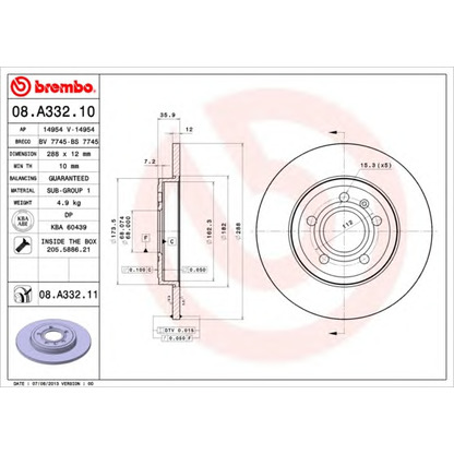 Photo Brake Disc AP 14954