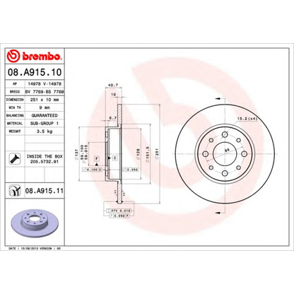 Photo Brake Disc AP 14978V