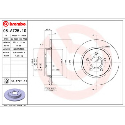 Foto Disco  freno AP 14998