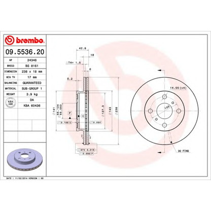 Photo Brake Disc AP 24346