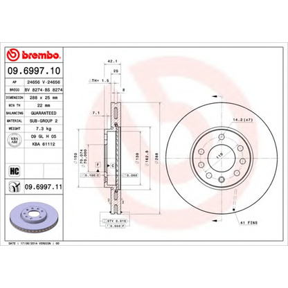 Photo Brake Disc AP 24656