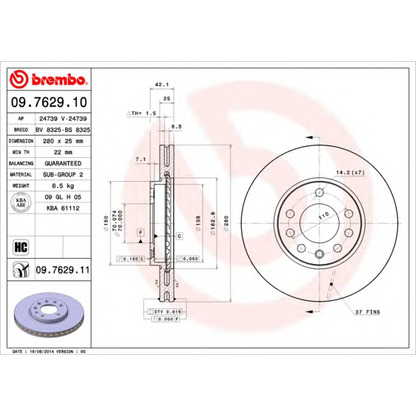 Photo Brake Disc AP 24739