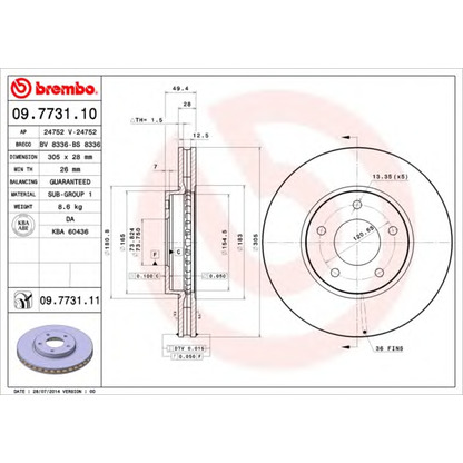 Foto Disco de freno AP 24752V