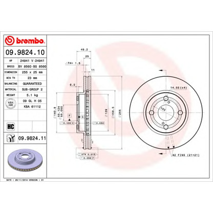 Photo Brake Disc AP 24941