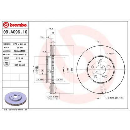 Photo Brake Disc AP 25016