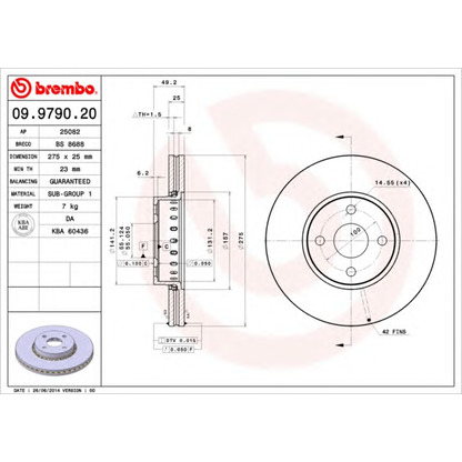 Photo Brake Disc AP 25082