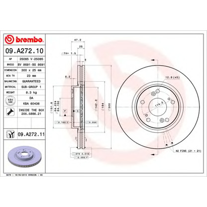 Foto Disco  freno AP 25085