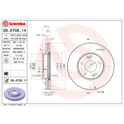 Foto Disco de freno AP 25155E