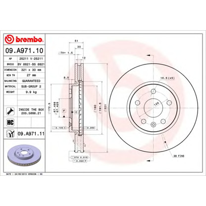 Photo Brake Disc AP 25211