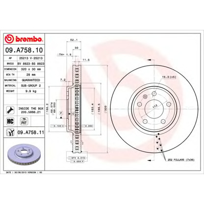 Foto Disco de freno AP 25213V