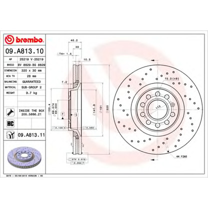 Foto Disco de freno AP 25219V