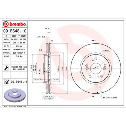 Photo Brake Disc AP 25381