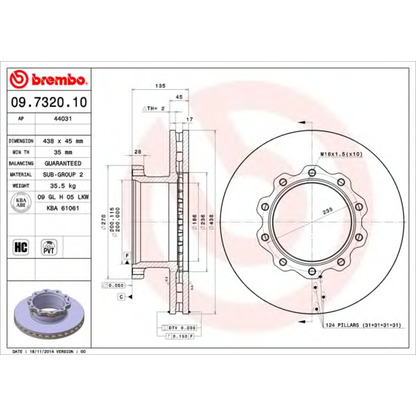 Photo Brake Disc AP 44031