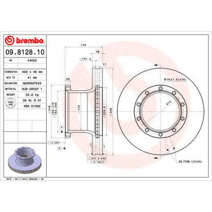 Foto Disco de freno AP 44052