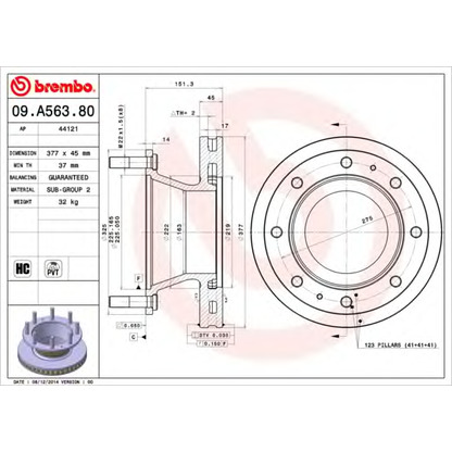 Foto Disco  freno AP 44121