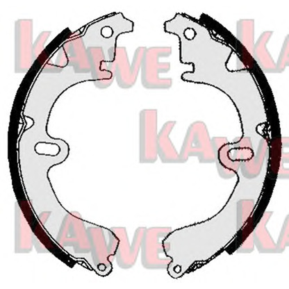 Photo Brake Shoe Set, parking brake KAWE 05860