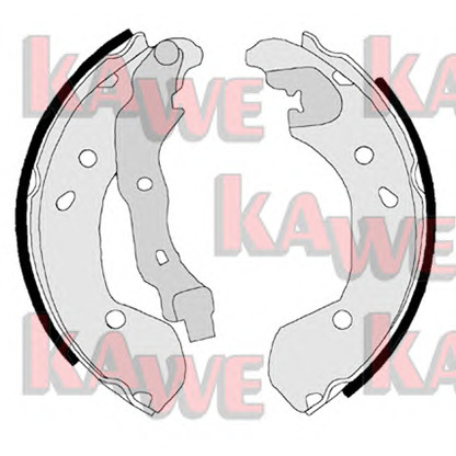 Photo Brake Shoe Set KAWE 08180