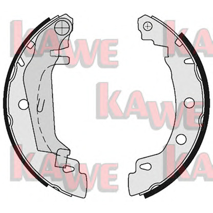 Photo Brake Shoe Set KAWE 08750