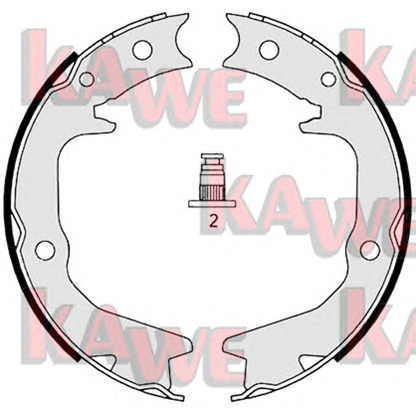 Foto Juego de zapatas de frenos KAWE 08920