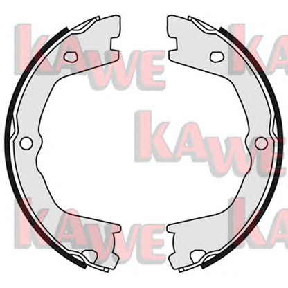 Photo Brake Shoe Set, parking brake KAWE 09080