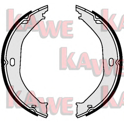 Photo Brake Shoe Set, parking brake KAWE 09520