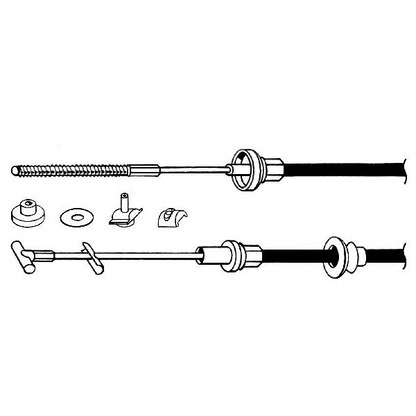 Foto Cable de accionamiento, accionamiento del embrague KAWE VW01167