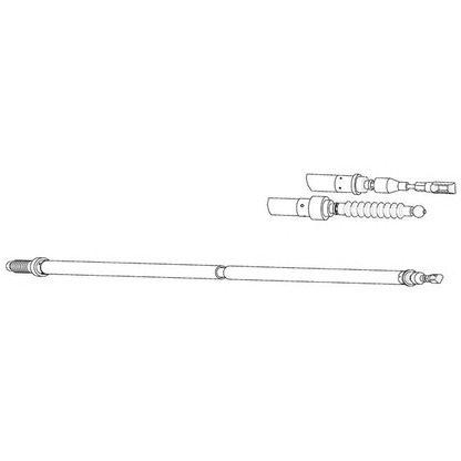 Foto Cable de accionamiento, freno de estacionamiento KAWE VW02166