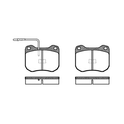 Photo Brake Pad Set, disc brake KAWE 000102