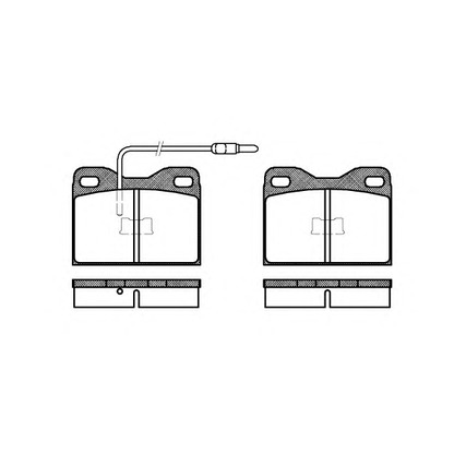 Photo Brake Pad Set, disc brake KAWE 000814