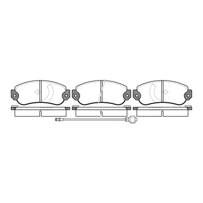 Photo Brake Pad Set, disc brake KAWE 003106