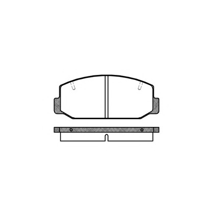 Photo Brake Pad Set, disc brake KAWE 007540