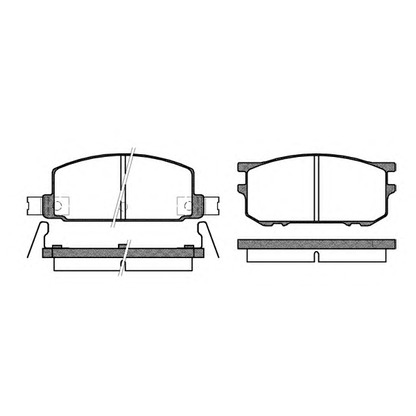 Photo Brake Pad Set, disc brake KAWE 010912