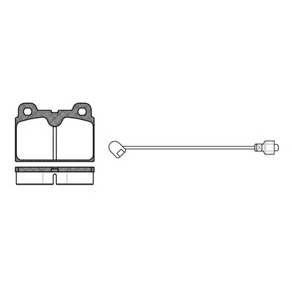 Photo Brake Pad Set, disc brake KAWE 012702