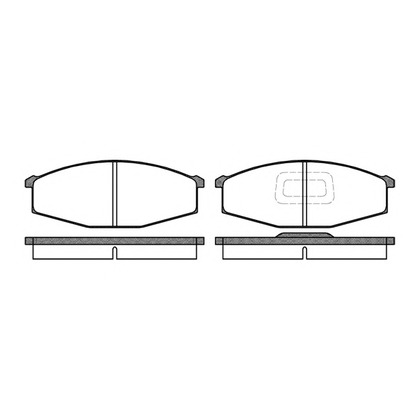 Photo Brake Pad Set, disc brake KAWE 012910