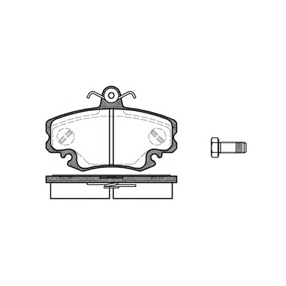 Photo Brake Pad Set, disc brake KAWE 014110