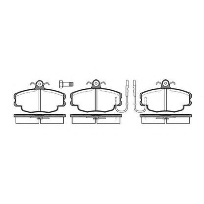 Photo Brake Pad Set, disc brake KAWE 014112