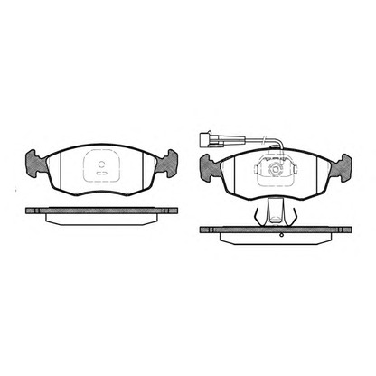 Photo Brake Pad Set, disc brake KAWE 017212